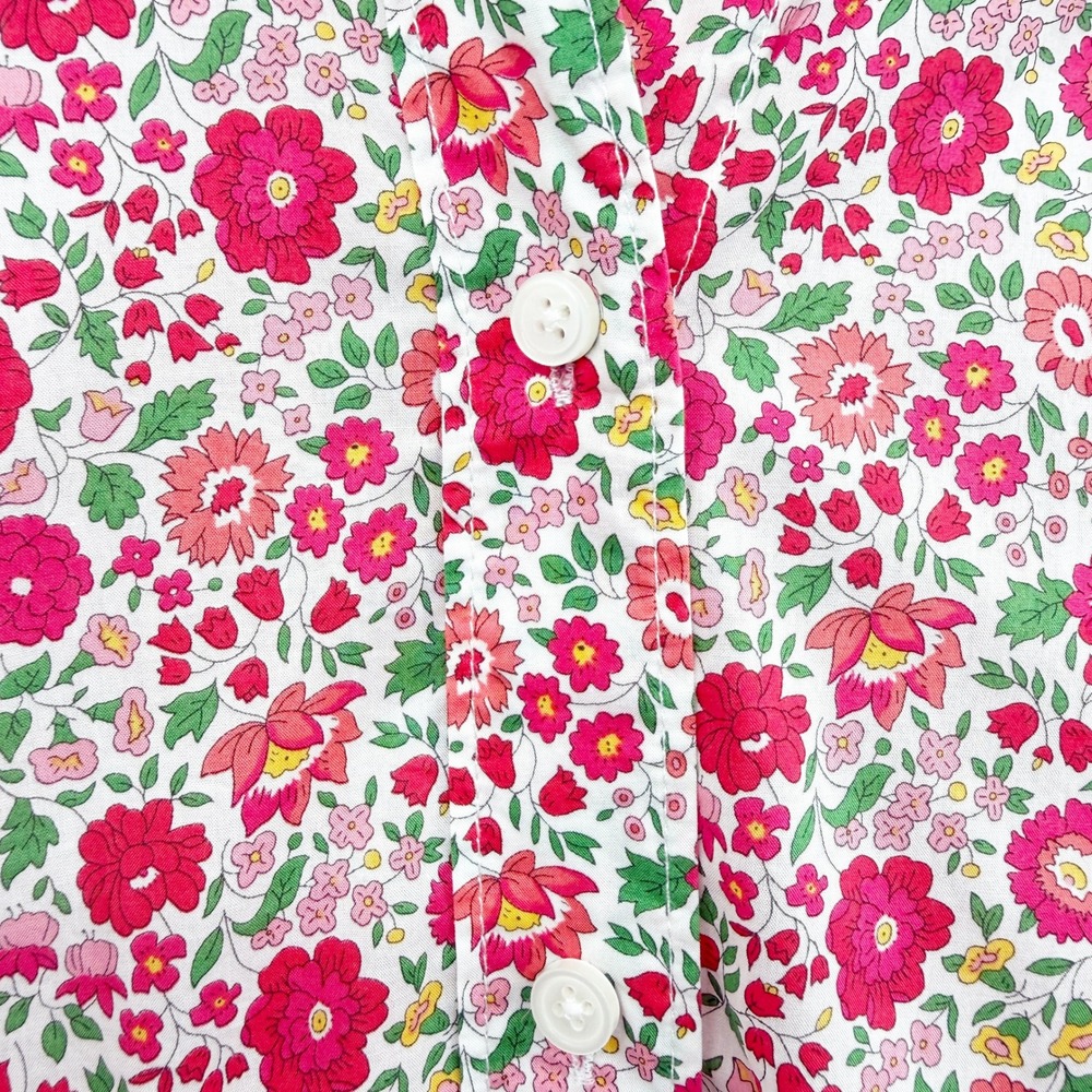 J. Crew Slim-Fit Button Down Shirt in Liberty Fabric Danjo Floral Print Size 4 - Picture 6 of 14